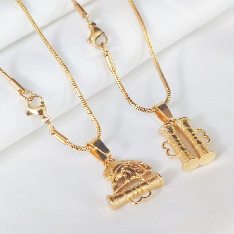 Kalung Cendrawasih Tifa Khas Papua Bahan Titanium