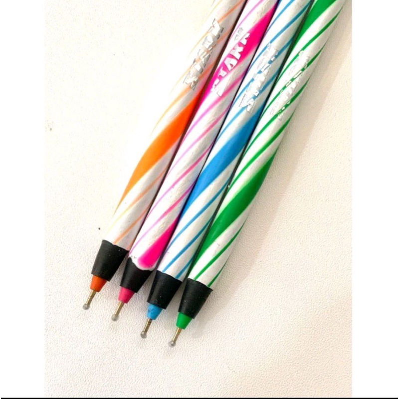 

Pulpen Stark ST-9106 Isi 12 Pcs BallPoint Ulir Lilin Hitam Murah