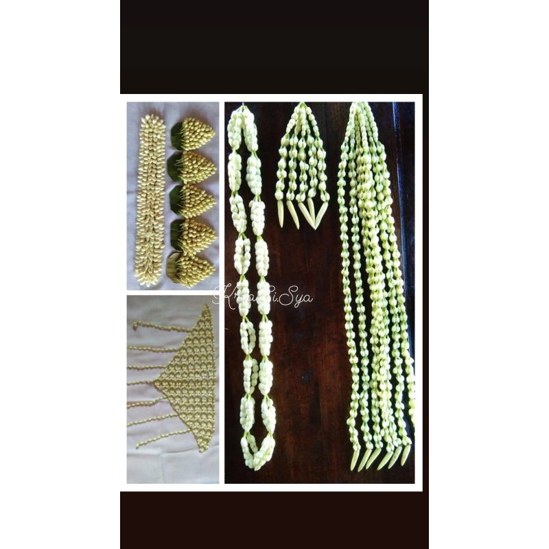 (MELATI ASLI FRESH) Ronce Melati Pengantin Sunda Siger / Bunga Pengantin / Fresh
