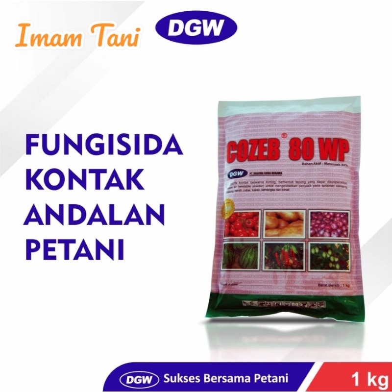 Cozeb 80 WP - Fungisida kontak berwarna kuning - Mancozeb 80 % - DGW