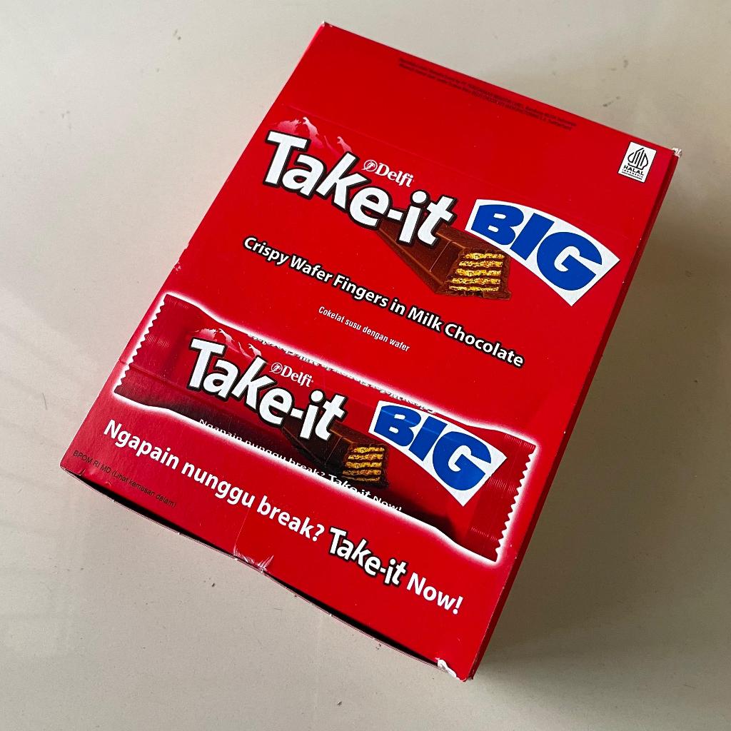 

DELFI TAKE IT BIG 33 GRAM 1 BOX ISI 20 | COKLAT WAFER RENYAH