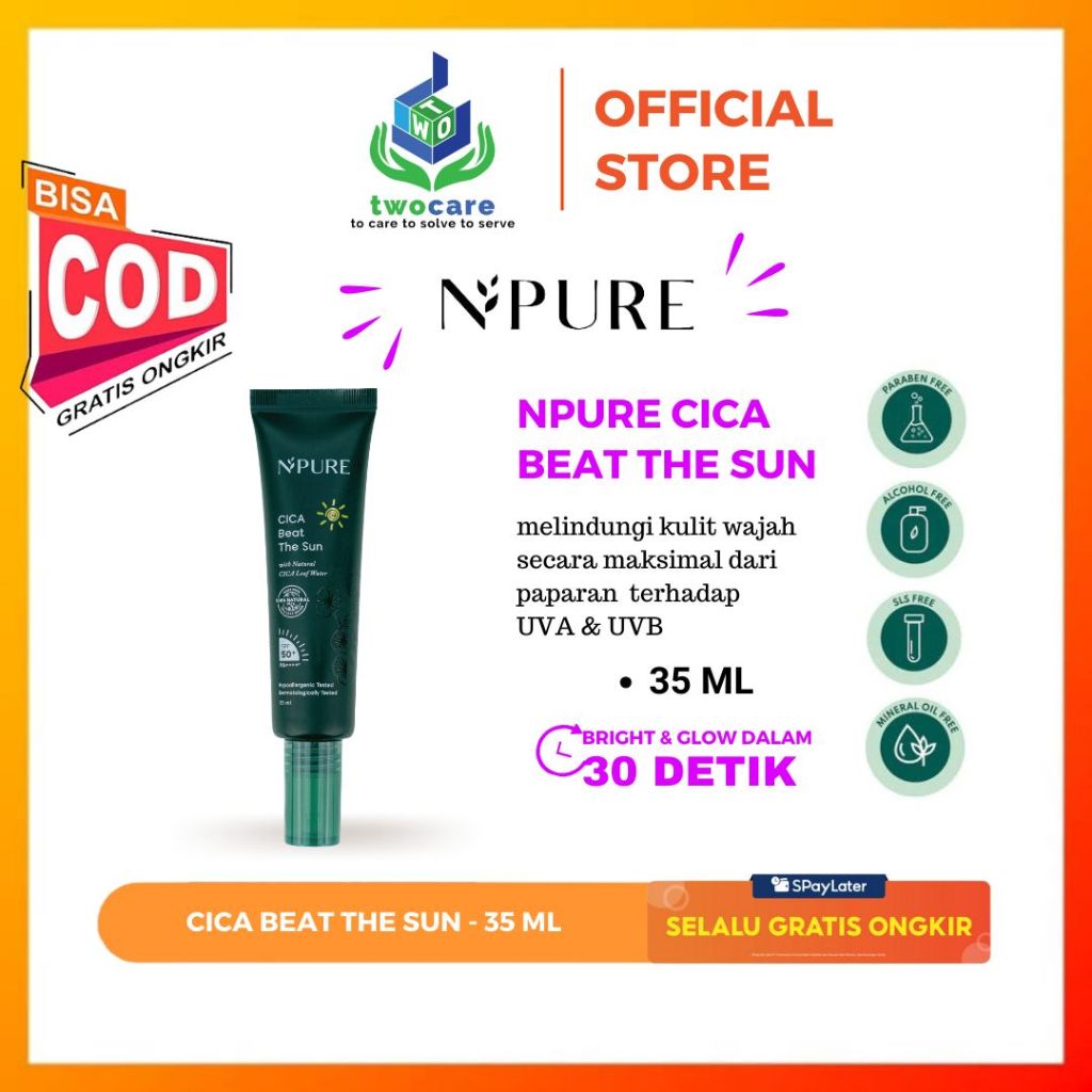 NPURE Sunscreen Cica Beat The Sun SPF 50 PA++++ 35 ML