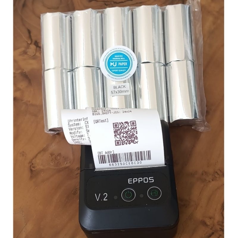 

Kertas Kasir Thermal Edc Uk. 58X30/57X30 Cocok untuk semua jenis printer mini / Edc Bluetooth