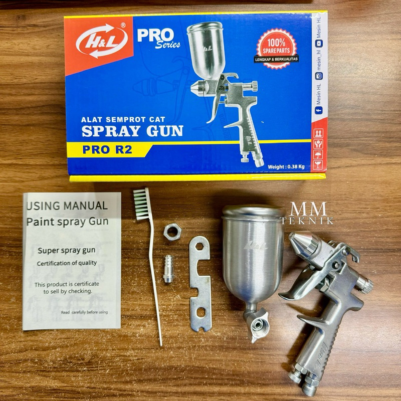 Spray Gun Tabung Atas R2 200cc PRO H&L Alat Semprot Cat Gun Cat Tabung Atas HL R 2