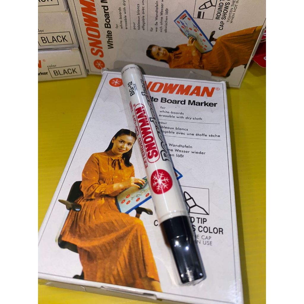 

Spidol Snowman White Board Marker(Bisa dihapus)
