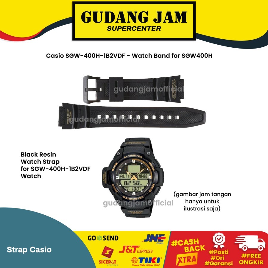 Tali Strap Casio SGW-400H-1B2 SGW-400H SGW400H SGW-400 SGW400 Original