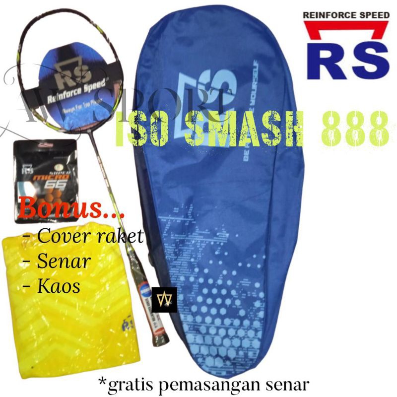 Raket Badminton RS ISO SMASH 888 / Raket Bulutangkis Original