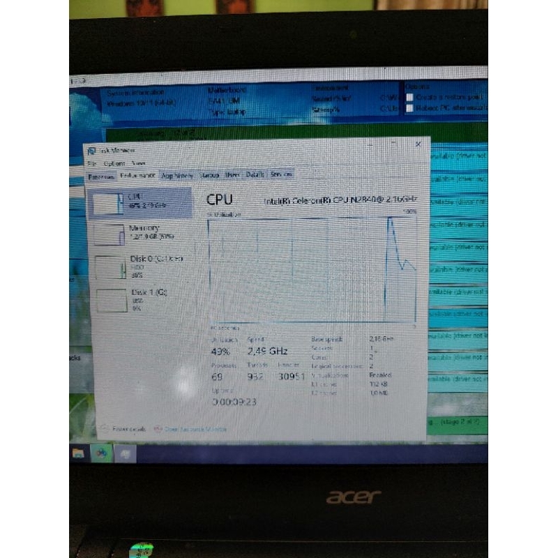 MOTHERBOARD / MAINBOARD / MESIN COPOTAN ORIGINAL ACER E5-411, E5-421 PERAWAN
