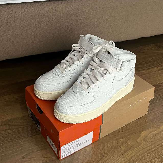 Nike Air Force 1 Mid '07 Summit White Canvas (W)