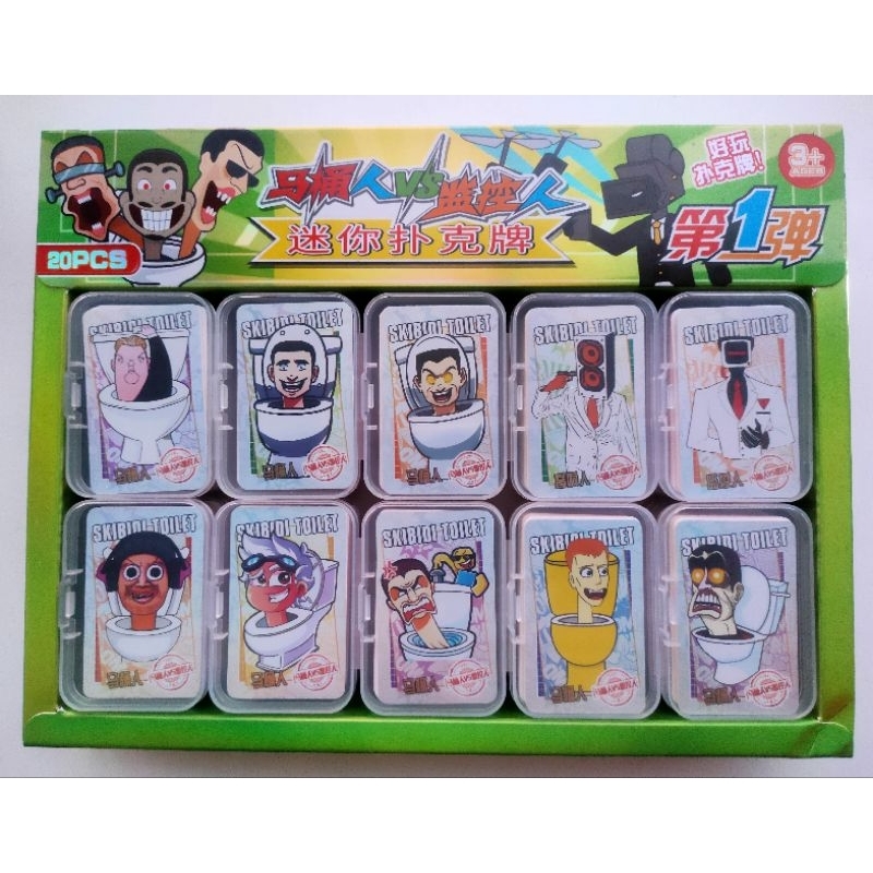 Kartu Poker Mini karakter Skibidi Toilet