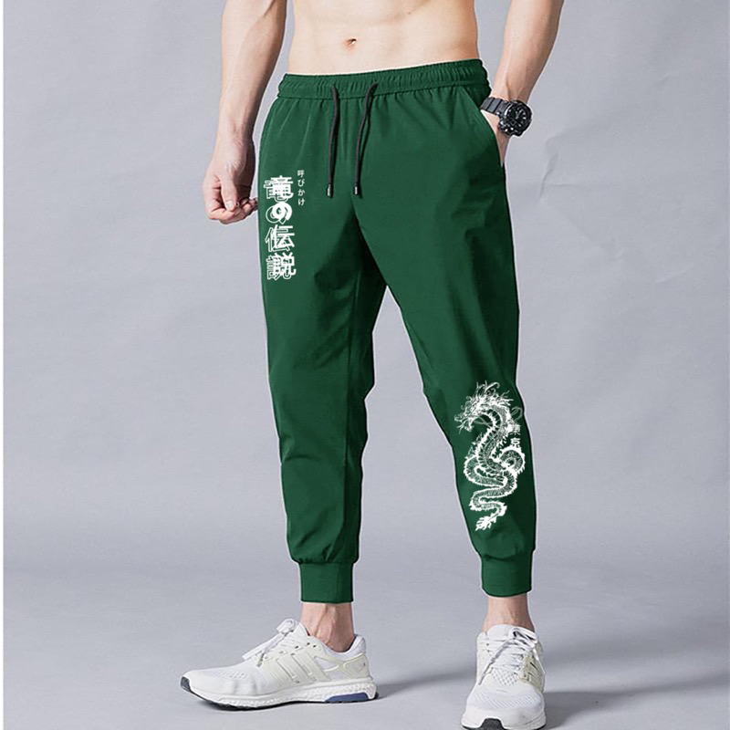 CELANA JOGGER PANJANG PRIA MOTIF NAGA JOGER PANTS COWOK SANTAI