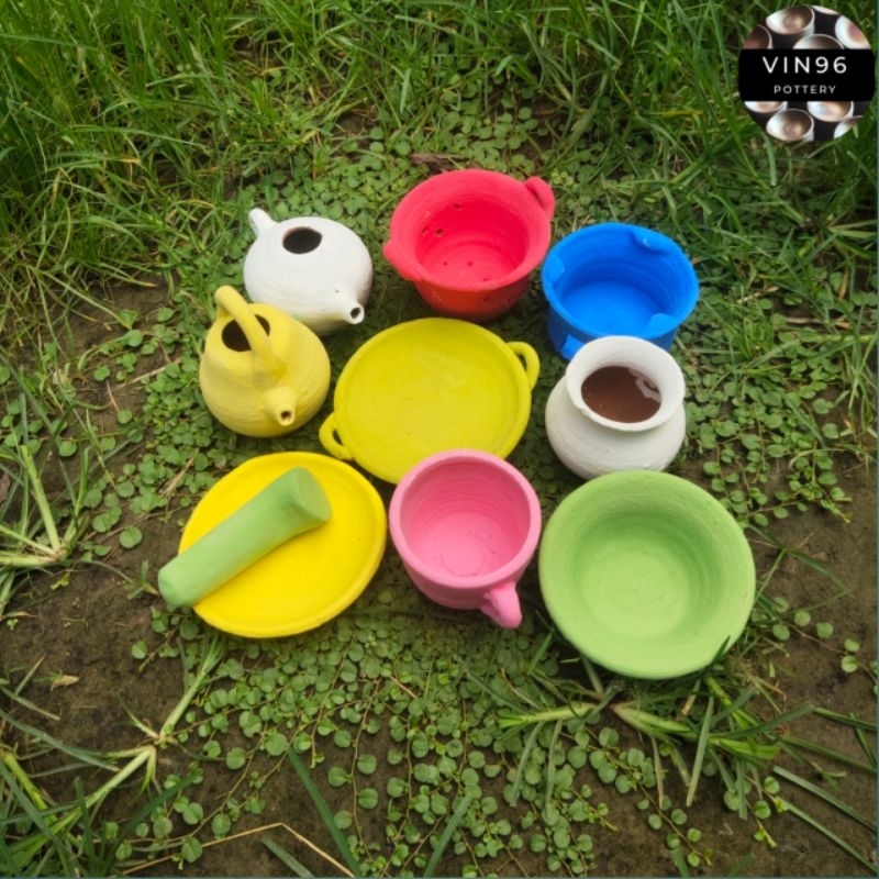 Mainan anak Tradisional/masak-masakan gerabah tanah liat