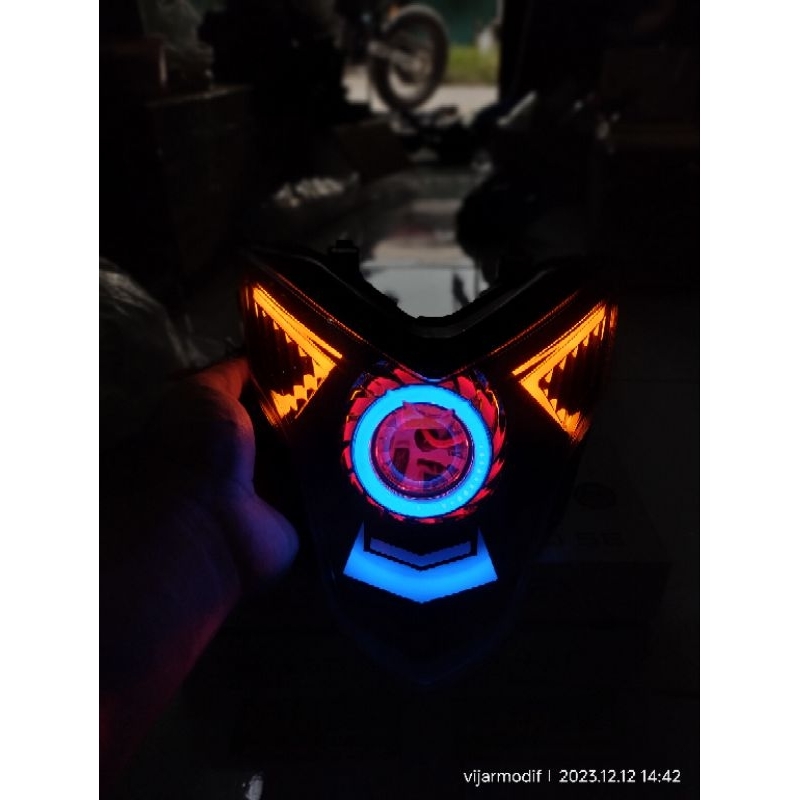 REFLEKTOR NEW SONIC CUSTOM LAZY SEIN RUNNING / HEADLAMP NEW SONIC150R CUSTOM PROJI / HEADLAMP NEW SO