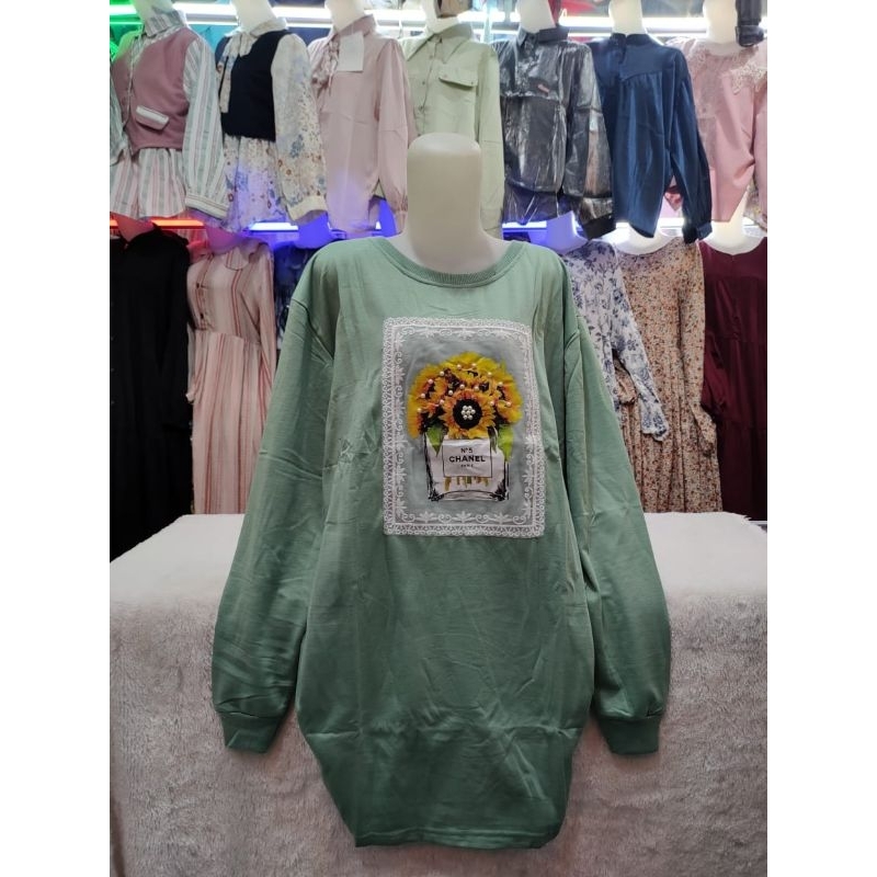 Tunik kaos jumbo murah ld 120