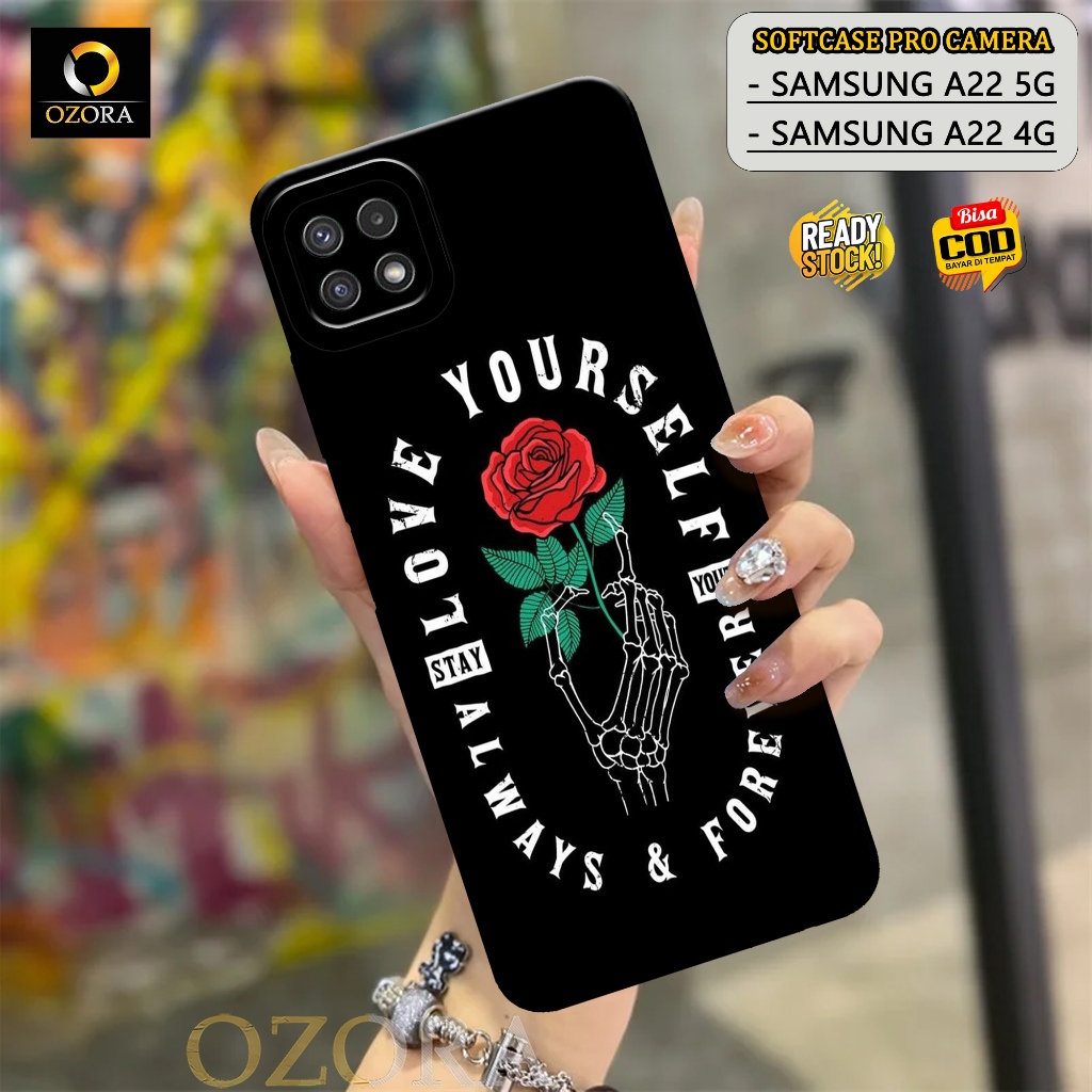 Case Samsung A22 5G / A22 4G Terbaru - OZORA - Fashion Case Bunga - Casing Hp Samsung A22 5G / A22 4