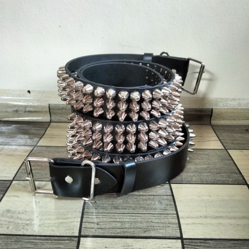 SABUK SPIKES 3 BARIS // STUDS UK77 SILVERCONES