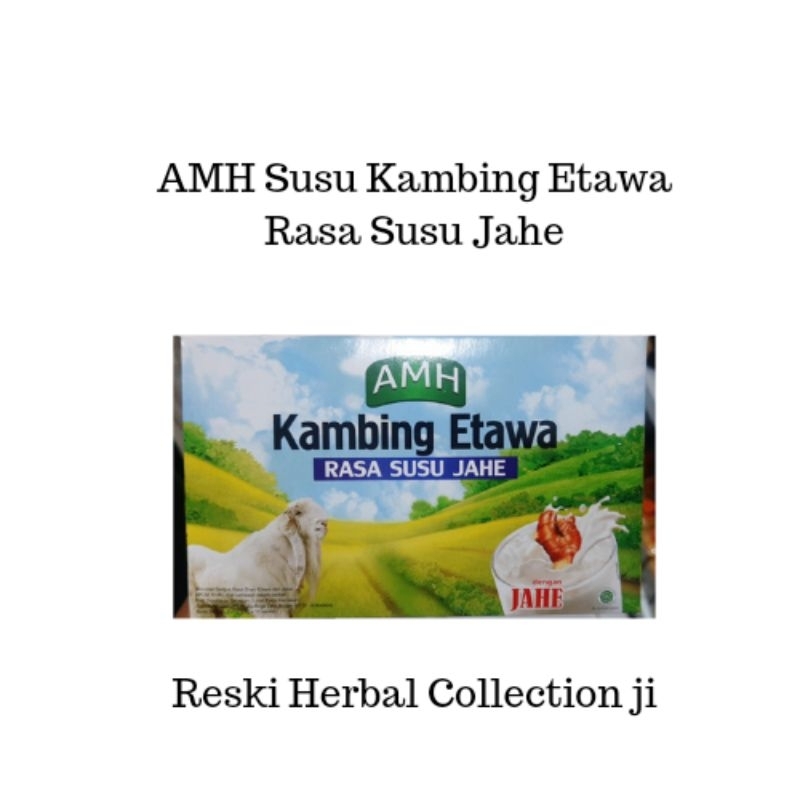 

Susu Kambing Etawa AMH Rasa Original dan Susu Kambing Etawa AMH Rasa Susu Jahe Isi 10 Sachet