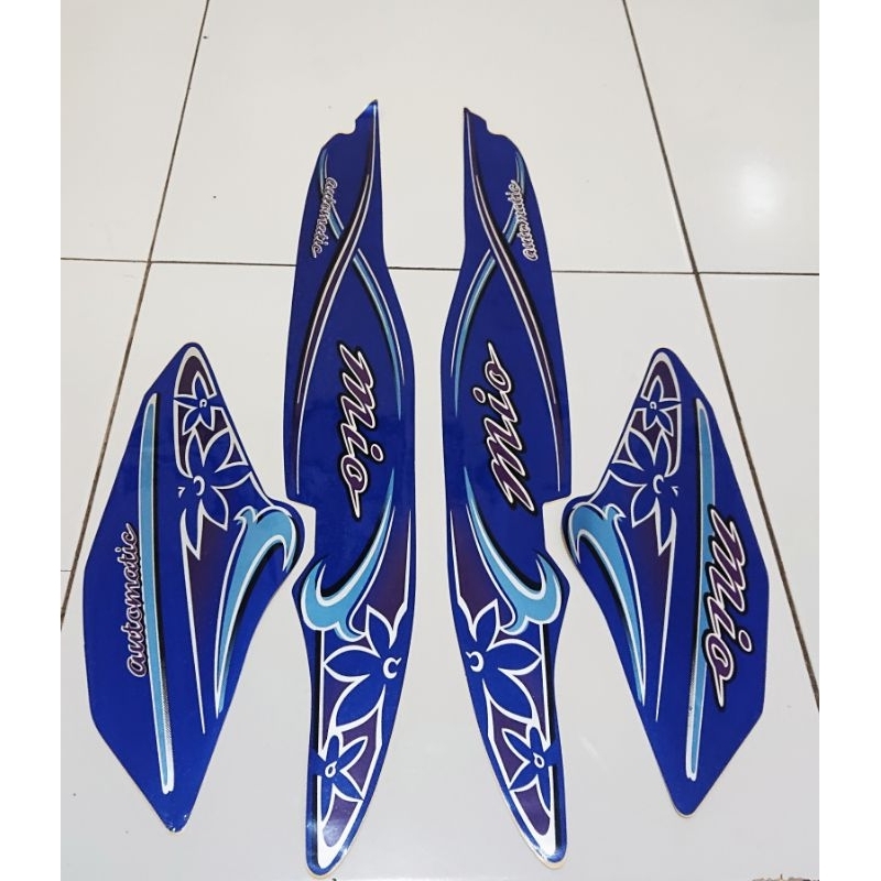 Striping Mio Sporty biru copy original 2005