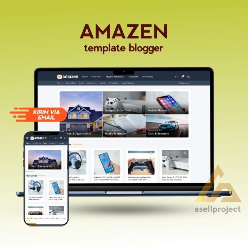 Amazen Premium Template Blogger