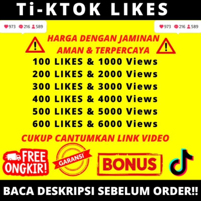 TikTok Like High Quality Proses Cepat Tiktok Likes Termurah Fyp Booster Like Tiktok Real Worldwide M
