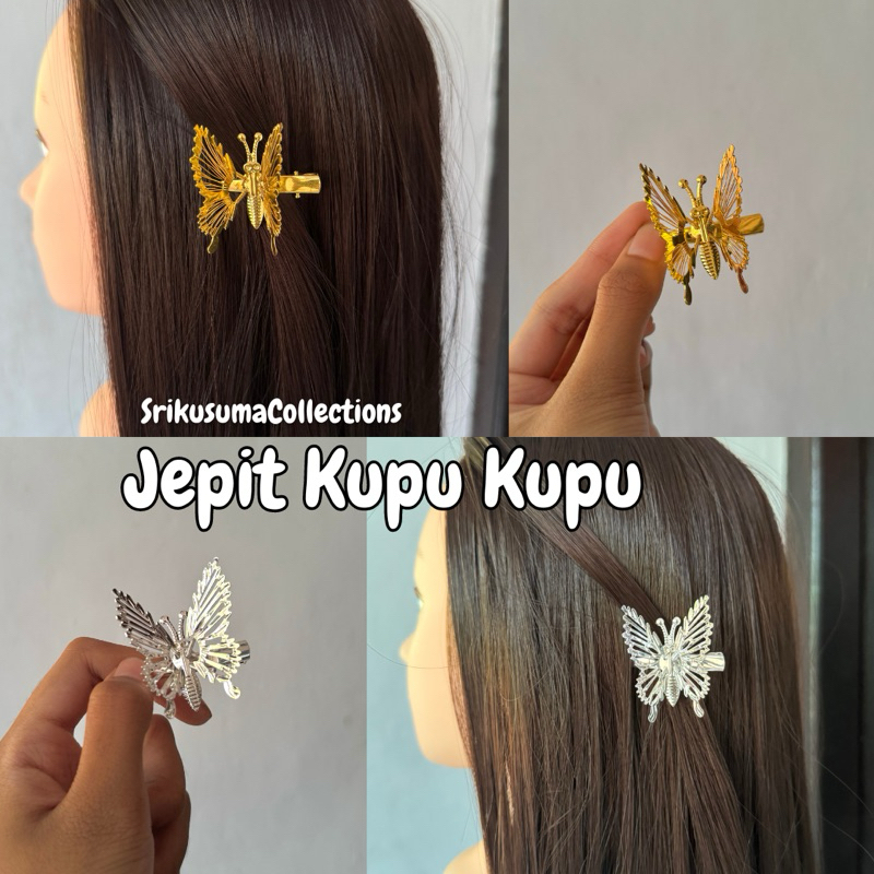 JEPIT KUPU KUPU BERGERAK // JEPIT RAMBUT KUPU-KUPU