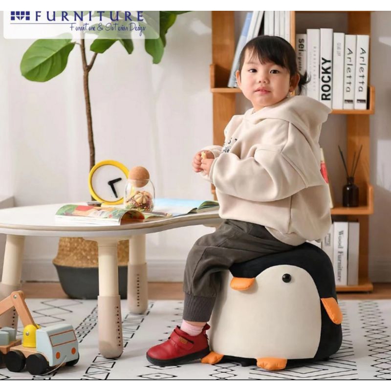 Sofa Bulat Karakter Puff Sofa Kursi Busa Anak Dewasa Sofa kamar Kursi Sudut Belajar Makan Makeup cov