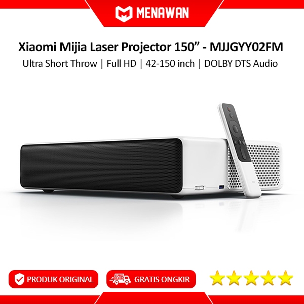 Xiaomi Mi Laser Projector TV Ultra Short Throw FHD 150" Laser Proyektor TV Cerdas Android Netflix Ho