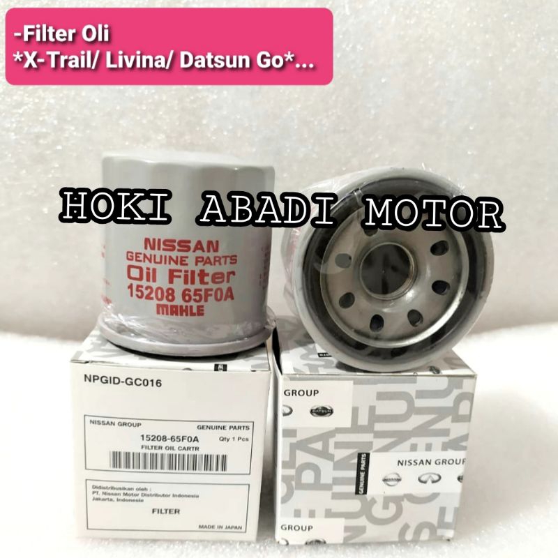 Filter Oli saringan Oli Datsun Go X-Trail Serena Datsun Go 15208-65F0A Original