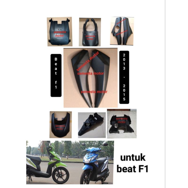 Full set beat F1 2013-2015 Reflektor Lampu Depan Beat F1 Kaca Lampu Depan Beat F1 cover tengki beat 