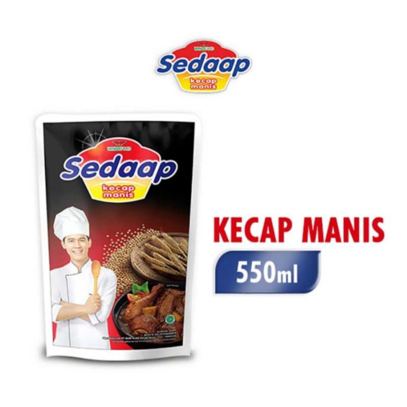 

KECAP SEDAAP 550ML / KECAP SEDAP 550ML / KECAP MANIS SEDAAP REFILL BESAR