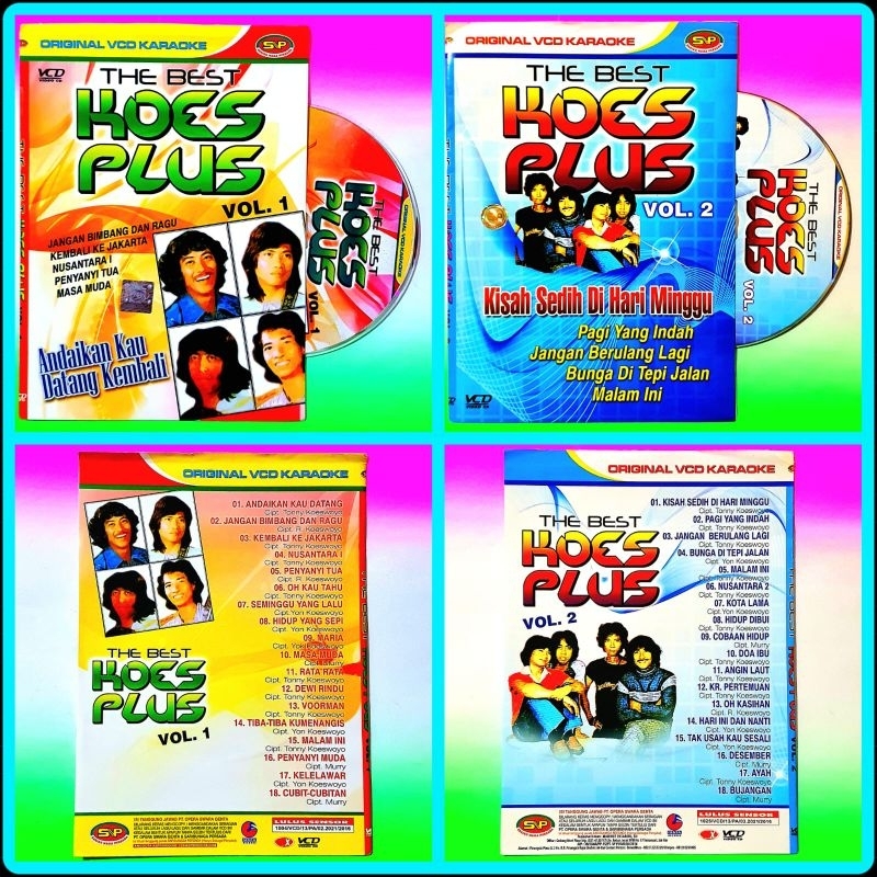 KASET VCD ORIGINAL KARAOKE LAGU KOES PLUS VOCAL ON OF BISA-KASET VCD KARAOKE ORIGINAL-VCD KARAOKE TE