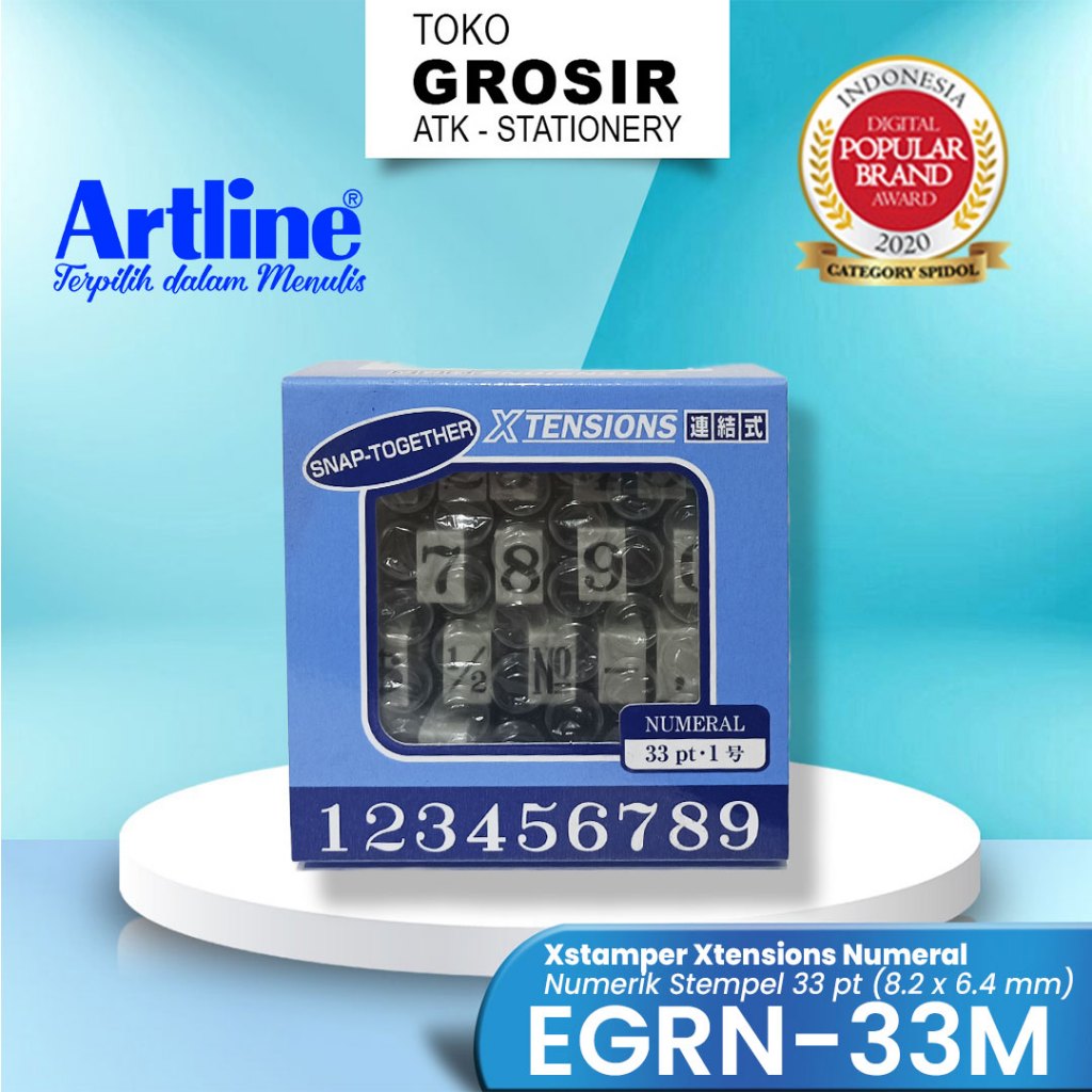 

ARTLINE Xstamper Xtensions Numeral / Stamp Numerik Stempel 33 pt EGRN-33M