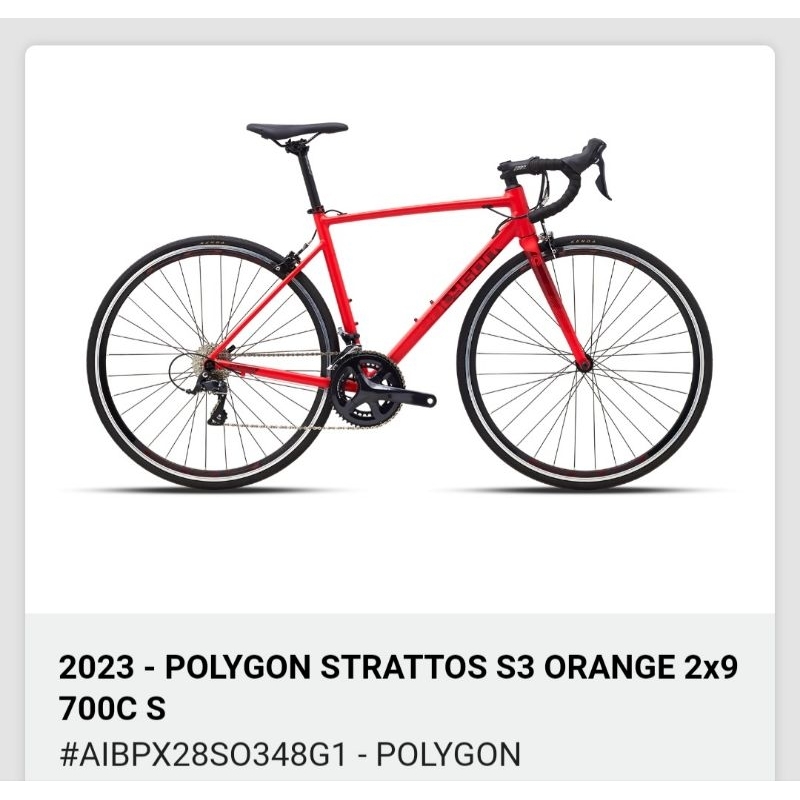 Road bike / sepeda fikxi Strattos S3 Polygon Road Bike