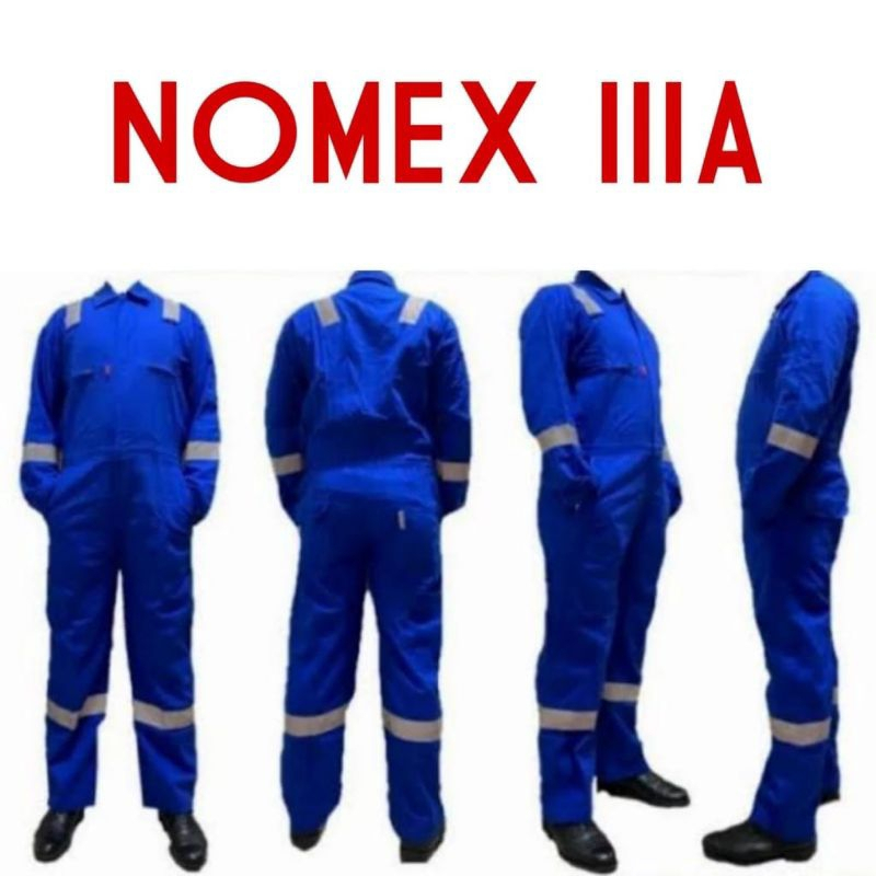 Wearpack Safety NOMEX IIIA Original Tahan Percikan Api Wearpack Terusan Coverall NOMEX IIIA