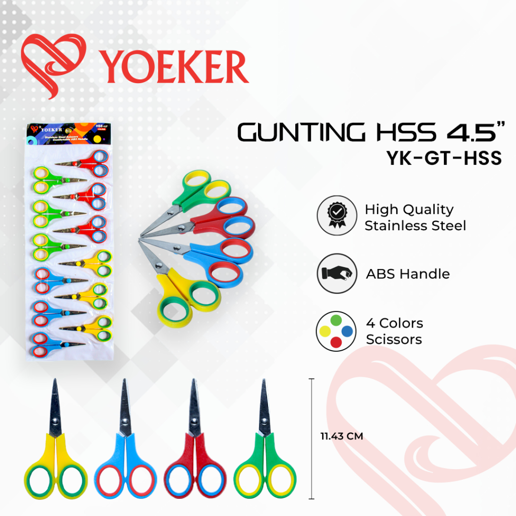 

(12 PCS) Gunting Renceng Kecil HSS Yoeker