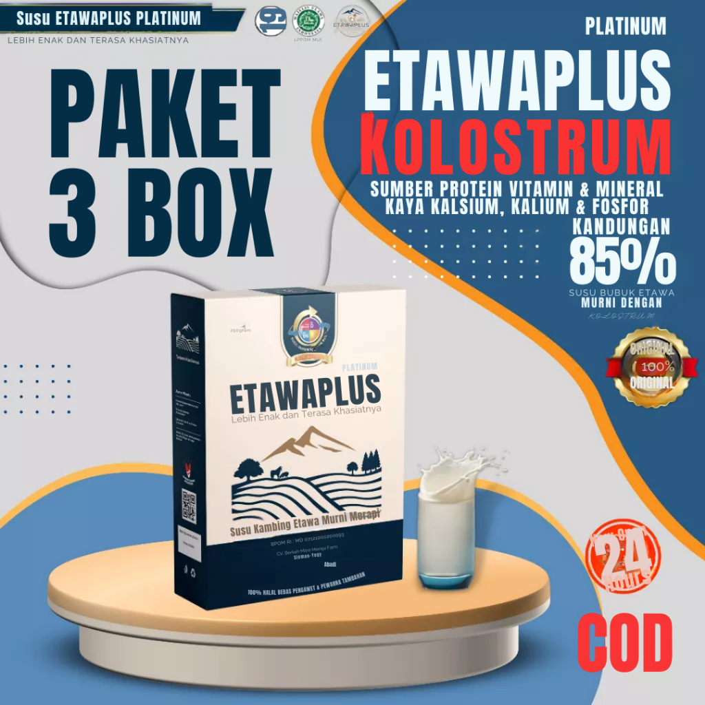 

Promo 3 Box Susu Etawaplus Platinum Plus Kolostrum Original Solusi Tulang Kuat dan Atasi Nyeri Sendi