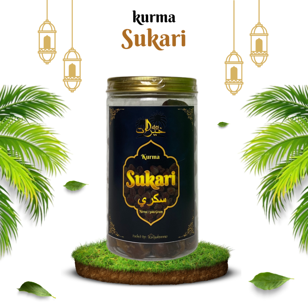 

Kurma Sukari Griya Herba Kemasan Toples 500gr Dengan Tekstur Daging Tebal Manis