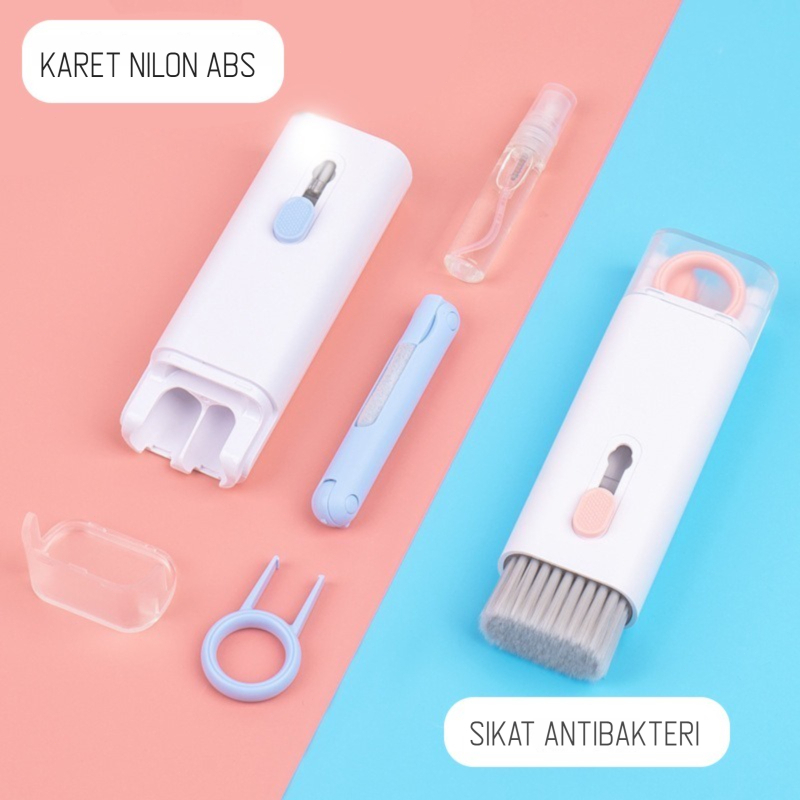 Sikat Pembersih Keyboard 7 in 1 Multifunction Pen Cleaner for Earbud Smartphone Keyboard 7 in 1 Komp