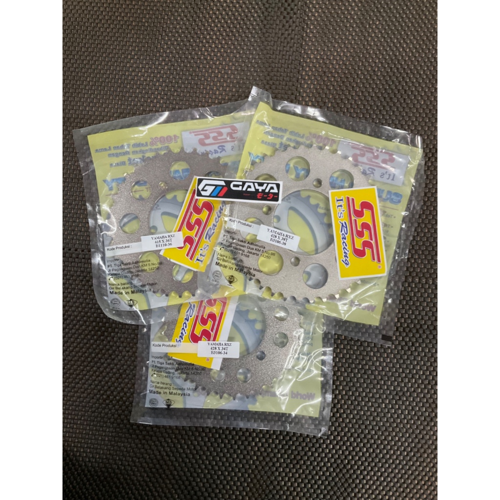 Gear Belakang SSS 428/415 Jupiter Z - Jupiter MX - Vega - RXZ - F1ZR- RX king Size 30T-40T