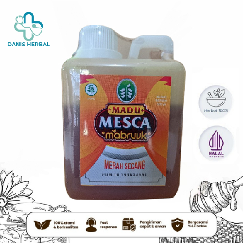 

Madu Mesca Madu Merah Secang Mabruuk 500 gr