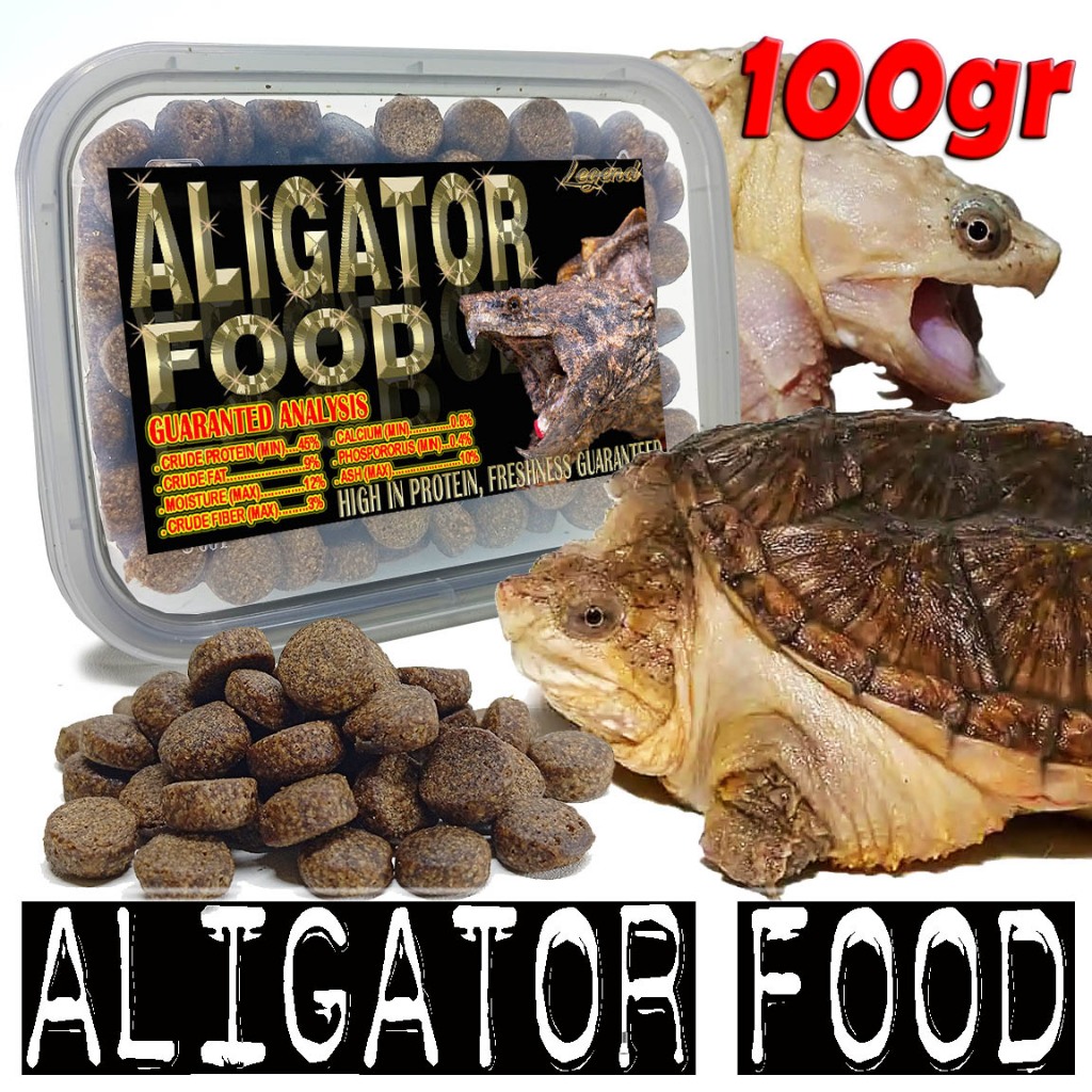 100GR ALIGATOR FOOD PELET PAKAN REPTILE KURA AIR COMMON SNAPPING TURTLE CST  KURA AIR REPTILE ALLIGA