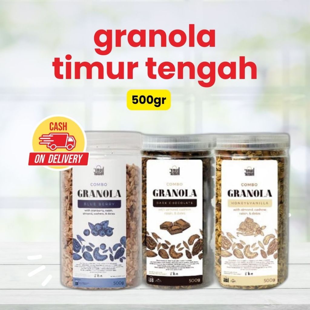 

GRANOLA TIMUR TENGAH SEREAL OATMEAL UNTUK DIET 500GR READY MAKASSAR