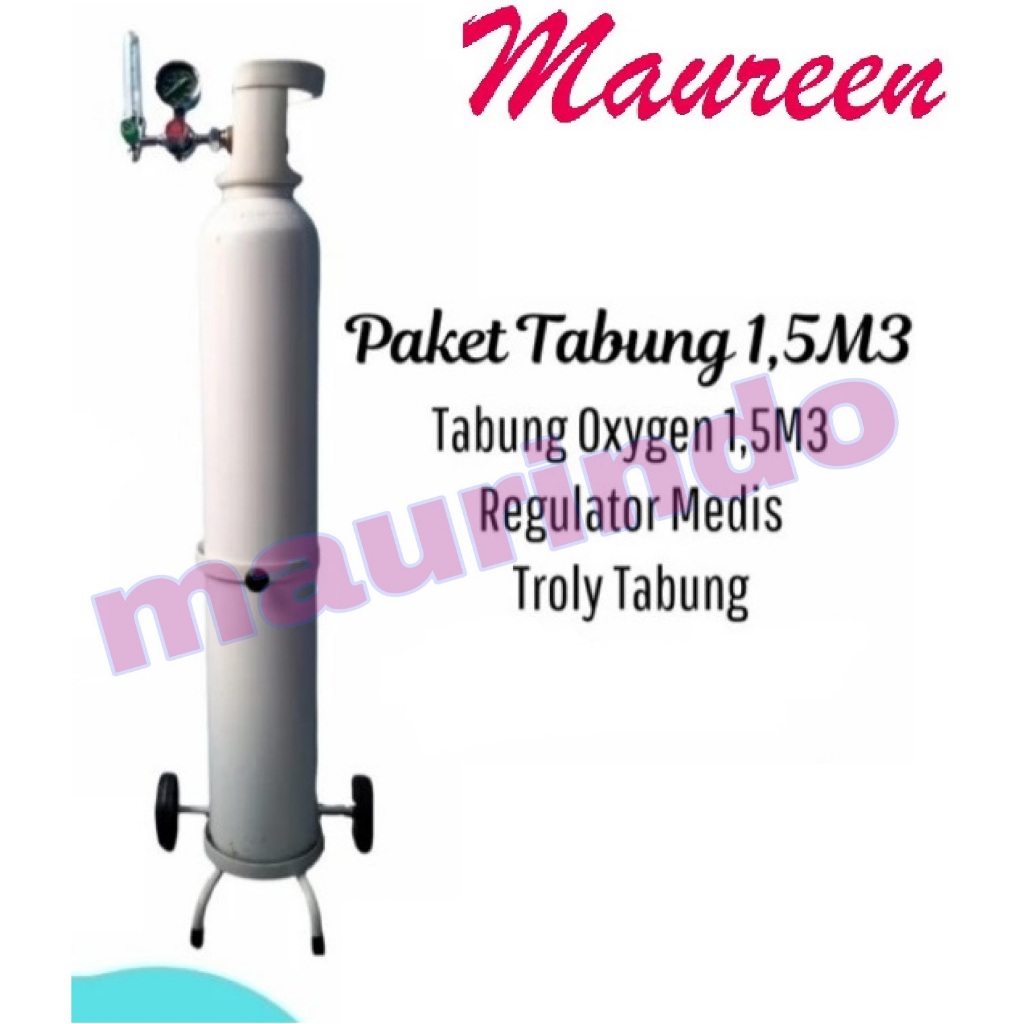 [✅COD] Tabung Oksigen 1.5M3 Lengkap Komplit Siap Pakai Tabung 1.5 m3 Isi Full