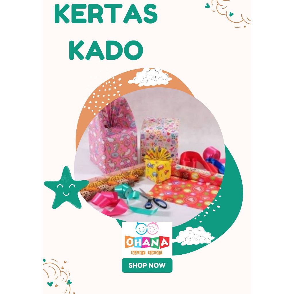 

Ohanababy.id BUNGKUS KADO / BUNGKUS PARCEL / KERTAS KADO / GIFT WRAPPING