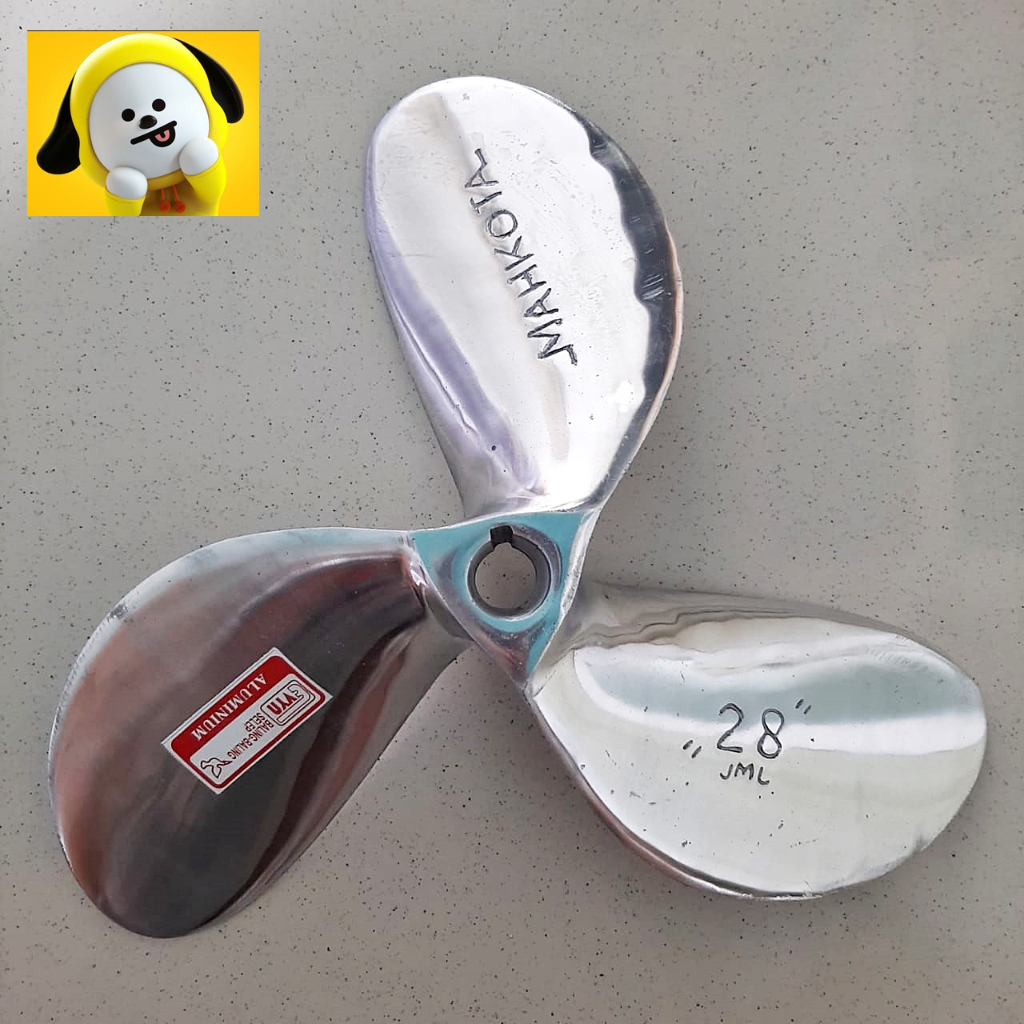 MAHKOTA "28" DAUN 3 BALING-BALING PERAHU ALUMINIUM/BALING-BALING SELEP/BALING-BALING PERAHU