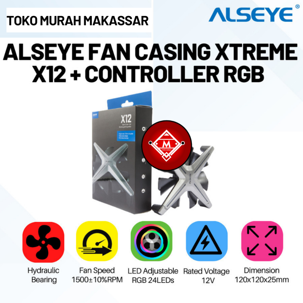FAN CASING ALSEYE XTREME X12+CONTROLLER RGB / FAN CASE ALSEYE / FAN08-ALY