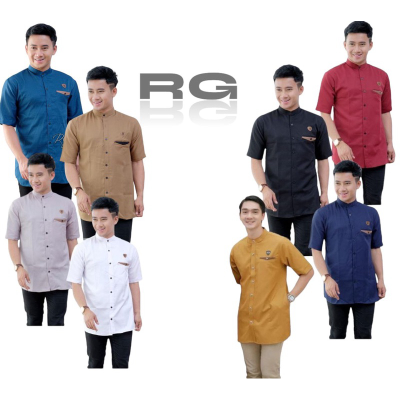 Baju Koko Pria Dewasa Lengan Pendek Baju Koko Pria Terbaru 2023