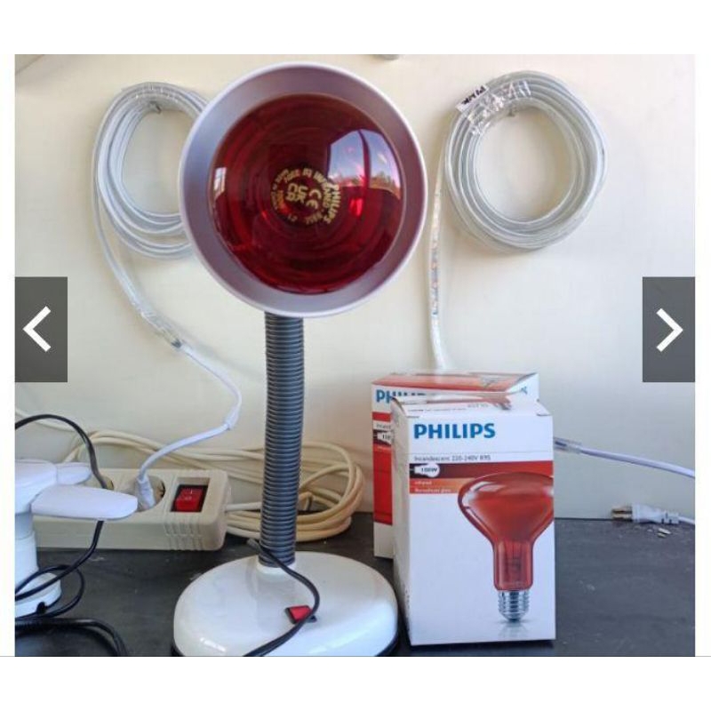 Alat Fisioterapi Terapi Inframerah Infrared Philips Asli 100 Watt Lampu Infrared