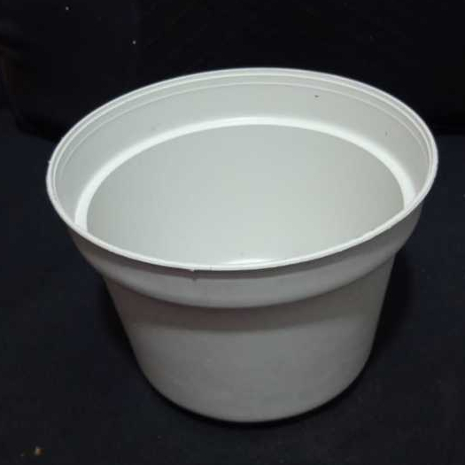 Pot Putih Plastik 16x10cm | Pot Bunga | Pot Plastik Putih | Vas Bunga