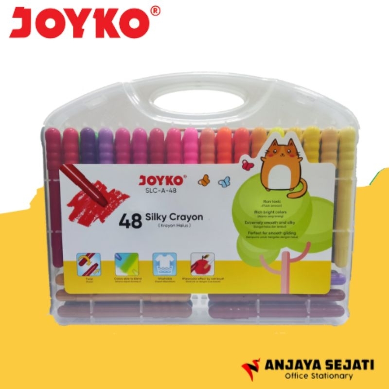

Silky Crayon Joyko | Crayon Halus 48 Warna